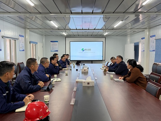 集團公司領(lǐng)導(dǎo)督導(dǎo)徽陽項目建設(shè)安全